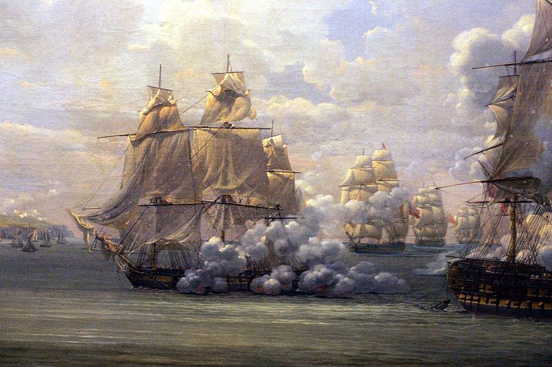 Louis-Philippe Crepin Fight of the Poursuivante against the British ship Hercules